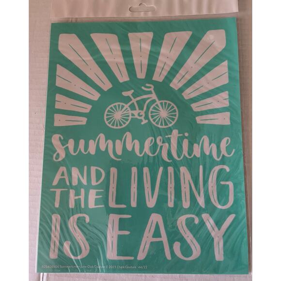 Chalk Couture Summer Fun 5‎  8.5 X  11  Reusable  Transfers - Picture 2 of 7